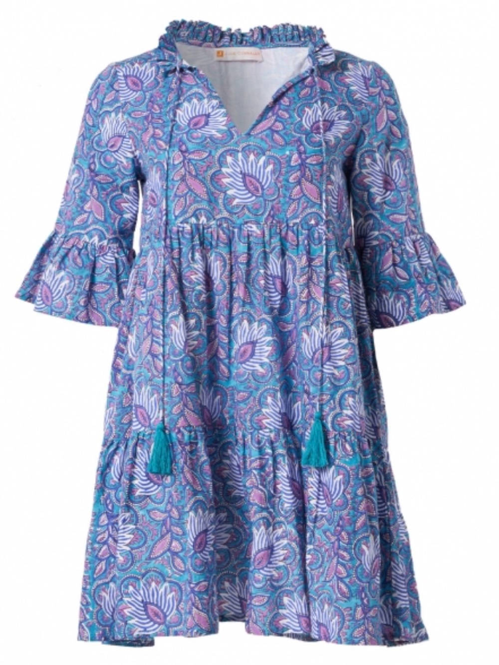 Jude Conally Maria Floral Cotton Voile Dress M